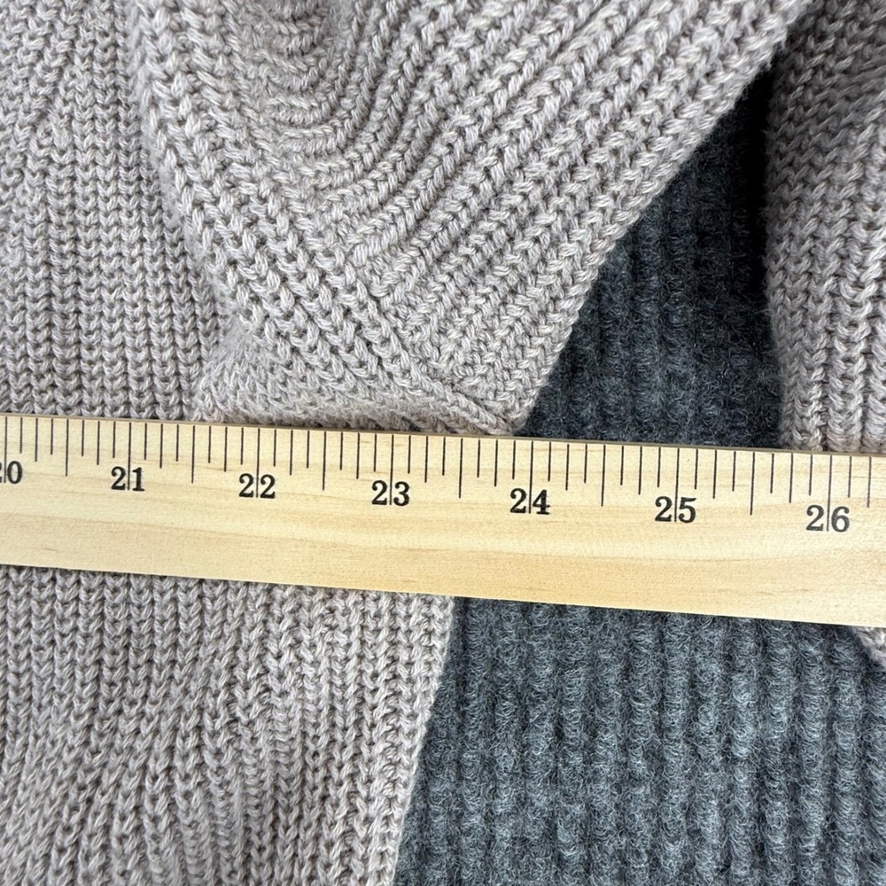 Universal Thread Cardigan Sweater Womens M Taupe Excellent Open Cotton Knit - Picture 4 of 6